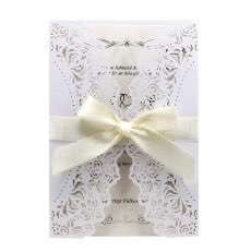 White Invitation Rectangle Wedding Supplies European Style Wholesale